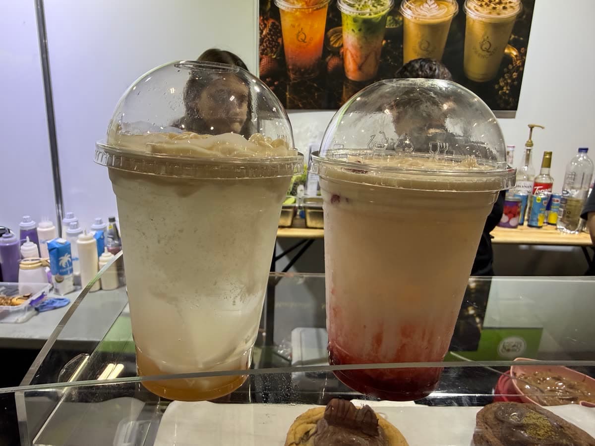 Coconut floats ready to serve